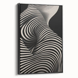 Modern Electric Wall Art - Abstract Black and White Electric Canvas