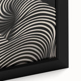 Modern Electric Wall Art - Abstract Black and White Electric Canvas