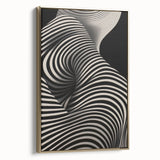 Modern Electric Wall Art - Abstract Black and White Electric Canvas