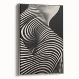 Modern Electric Wall Art - Abstract Black and White Electric Canvas