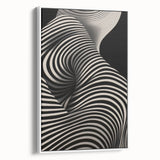 Modern Electric Wall Art - Abstract Black and White Electric Canvas