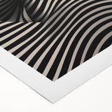 Modern Electric Wall Art - Abstract Black and White Electric Canvas