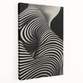 Modern Electric Wall Art - Abstract Black and White Electric Canvas