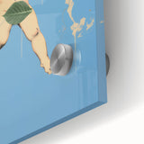 Electric Angel Art - Vibrant Modern Electric Decor - Blue Abstract Print