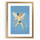 Electric Angel Art - Vibrant Modern Electric Decor - Blue Abstract Print