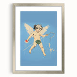 Electric Angel Art - Vibrant Modern Electric Decor - Blue Abstract Print