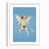 Electric Angel Art - Vibrant Modern Electric Decor - Blue Abstract Print