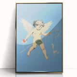 Electric Angel Art - Vibrant Modern Electric Decor - Blue Abstract Print