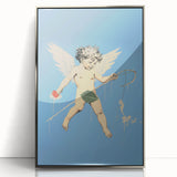 Electric Angel Art - Vibrant Modern Electric Decor - Blue Abstract Print