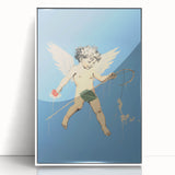 Electric Angel Art - Vibrant Modern Electric Decor - Blue Abstract Print