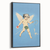 Electric Angel Art - Vibrant Modern Electric Decor - Blue Abstract Print