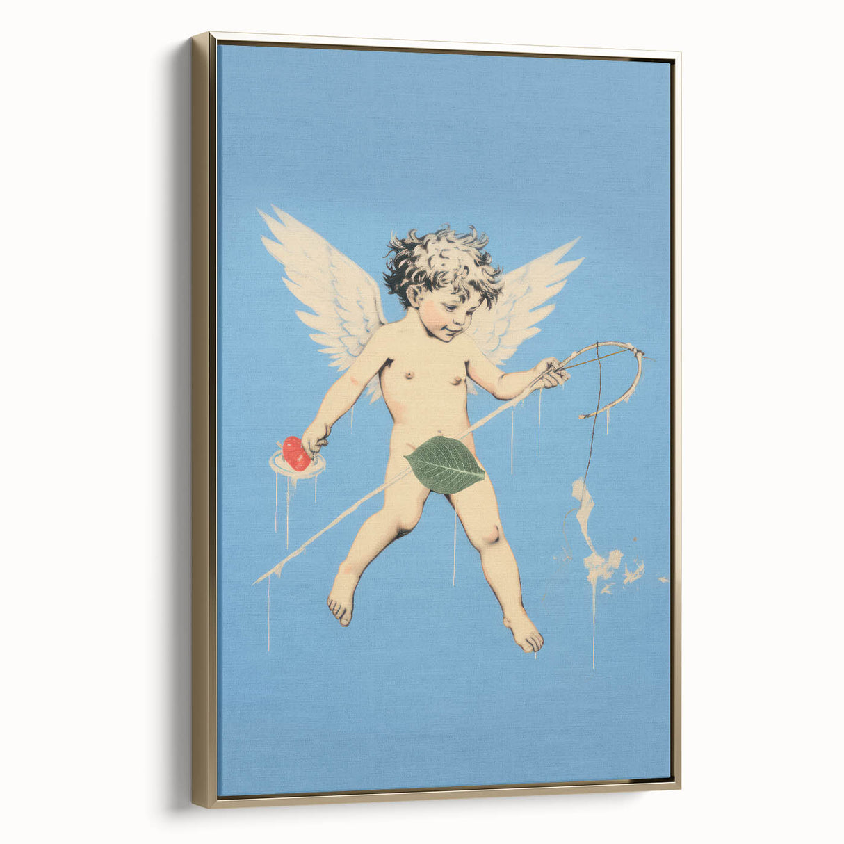 Electric Angel Art - Vibrant Modern Electric Decor - Blue Abstract Print