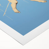 Electric Angel Art - Vibrant Modern Electric Decor - Blue Abstract Print