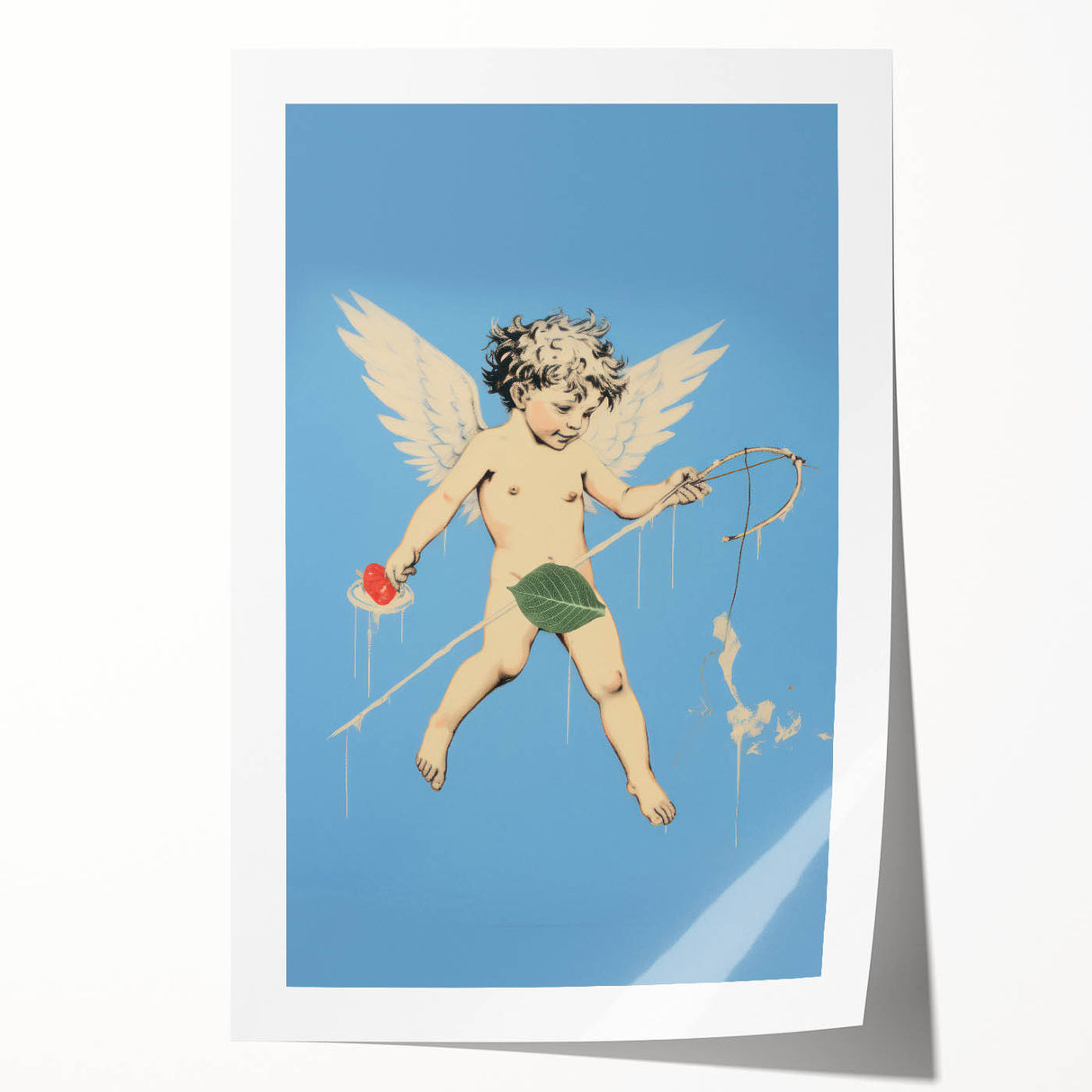 Electric Angel Art - Vibrant Modern Electric Decor - Blue Abstract Print