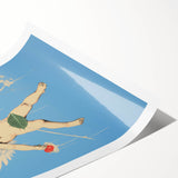 Electric Angel Art - Vibrant Modern Electric Decor - Blue Abstract Print