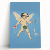 Electric Angel Art - Vibrant Modern Electric Decor - Blue Abstract Print