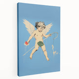 Electric Angel Art - Vibrant Modern Electric Decor - Blue Abstract Print