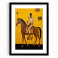 Electric Rider Art - Bold Abstract Electric Painting - Yellow Canvas