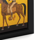 Electric Rider Art - Bold Abstract Electric Painting - Yellow Canvas