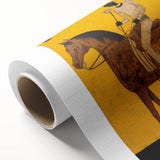 Electric Rider Art - Bold Abstract Electric Painting - Yellow Canvas