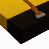 Electric Rider Art - Bold Abstract Electric Painting - Yellow Canvas