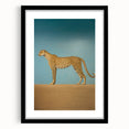 Electric Cheetah Art - Abstract Electric Canvas - Sky Blue Decor