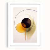 Abstract Electric Art - Modern Yellow and Black Canvas - Dynamic Decor