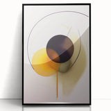 Abstract Electric Art - Modern Yellow and Black Canvas - Dynamic Decor