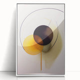 Abstract Electric Art - Modern Yellow and Black Canvas - Dynamic Decor
