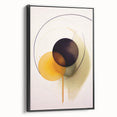 Abstract Electric Art - Modern Yellow and Black Canvas - Dynamic Decor