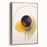 Abstract Electric Art - Modern Yellow and Black Canvas - Dynamic Decor