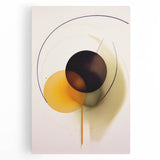 Abstract Electric Art - Modern Yellow and Black Canvas - Dynamic Decor
