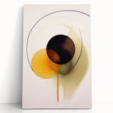 Abstract Electric Art - Modern Yellow and Black Canvas - Dynamic Decor