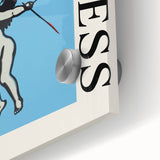 Modern Electric Angel Art - Trust the Process - Blue Canvas Print