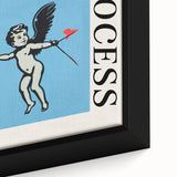 Modern Electric Angel Art - Trust the Process - Blue Canvas Print