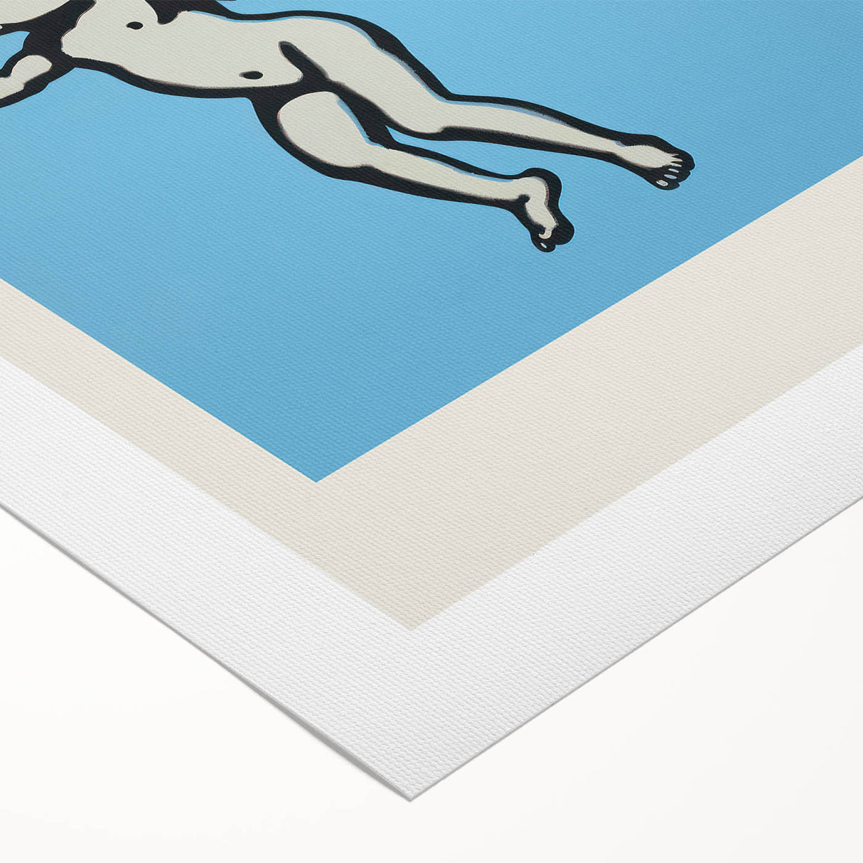Modern Electric Angel Art - Trust the Process - Blue Canvas Print