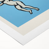 Modern Electric Angel Art - Trust the Process - Blue Canvas Print