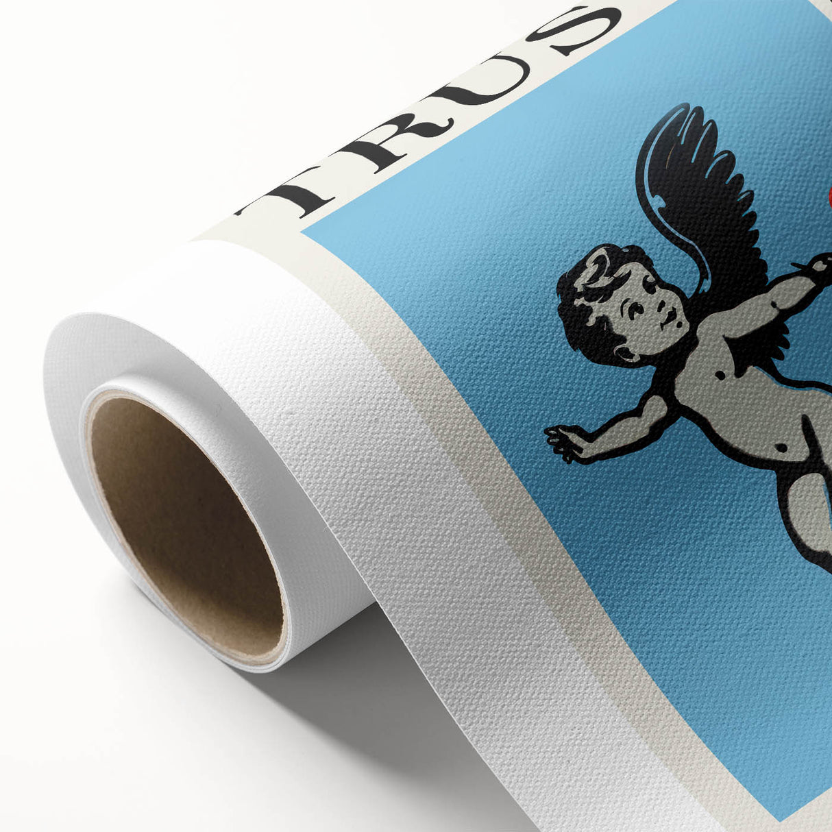 Modern Electric Angel Art - Trust the Process - Blue Canvas Print