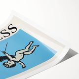 Modern Electric Angel Art - Trust the Process - Blue Canvas Print