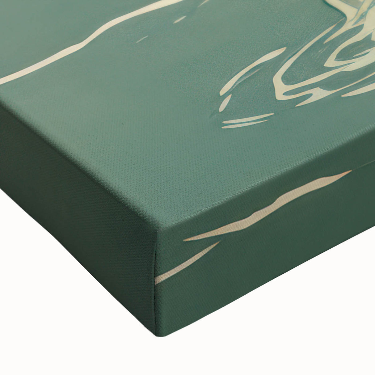 Serene Electric Coastal Art - Woman by the Sea Canvas - Minimal Decor