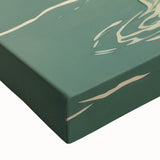 Serene Electric Coastal Art - Woman by the Sea Canvas - Minimal Decor