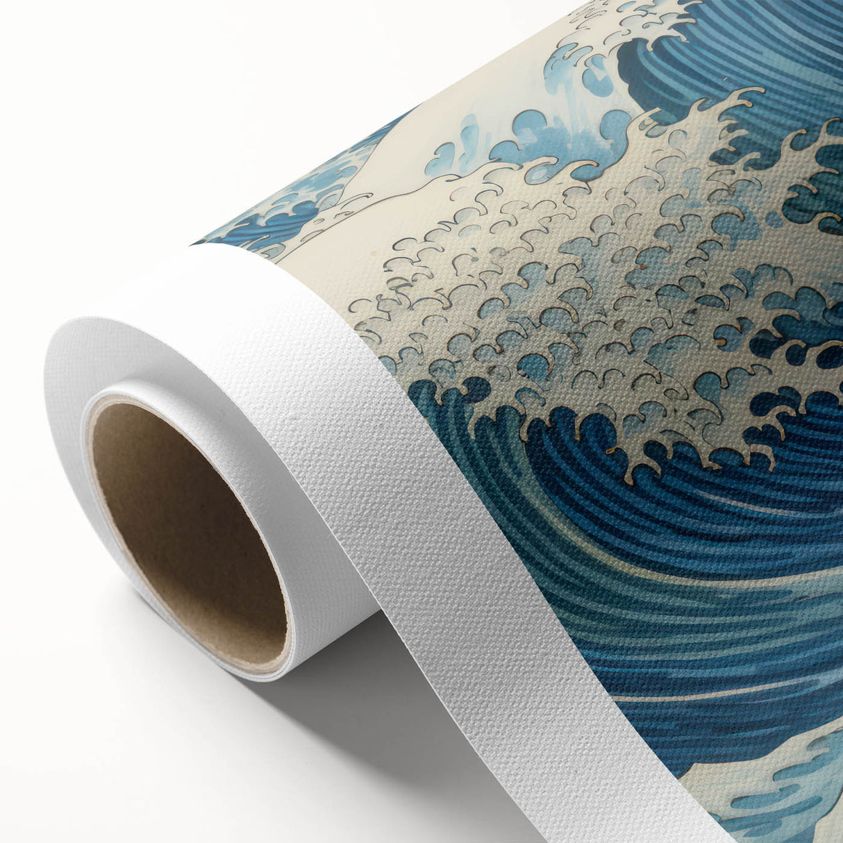 Electric Ocean Wave Art - Dynamic Blue Canvas Print - Coastal Decor