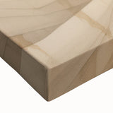 Electric Surreal Portrait Art - Red and Beige Canvas - Abstract Decor