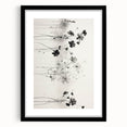 Monochrome Floral Electric Art - Black and White Canvas - Modern Decor