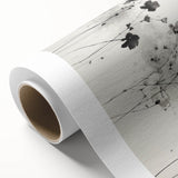 Monochrome Floral Electric Art - Black and White Canvas - Modern Decor