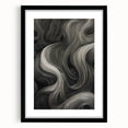 Abstract Flow Electric Art - Black and Gray Canvas - Modern Wall Decor
