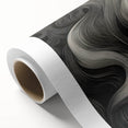 Abstract Flow Electric Art - Black and Gray Canvas - Modern Wall Decor