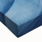 Abstract Electric Blue Canvas Art: Flowing Wave Design for Modern Decor