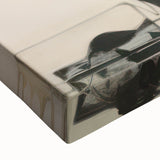 Modern Electric Art Print: Abstract Floral and Geometric Design Canvas