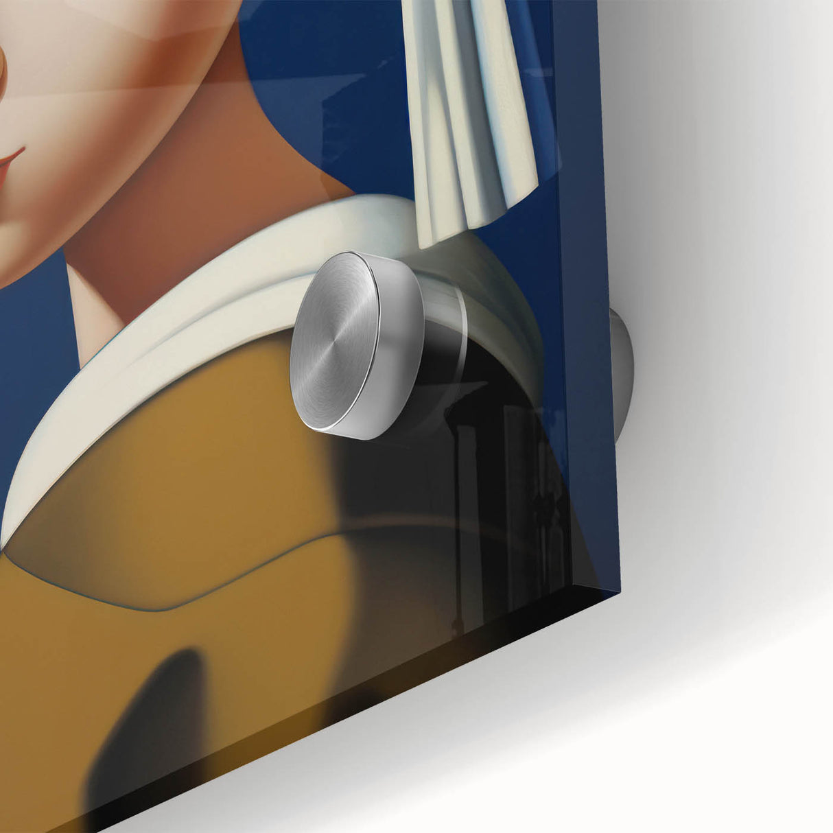 Modern Electric Portrait Art: Abstract Take on Classic Masterpiece Canvas